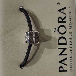 Retired Pandora Silver Present Bead Charm